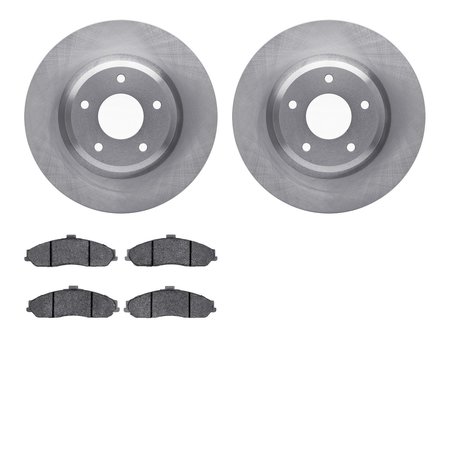 DYNAMIC FRICTION CO 6602-52011, Rotors with 5000 Euro Ceramic Brake Pads 6602-52011